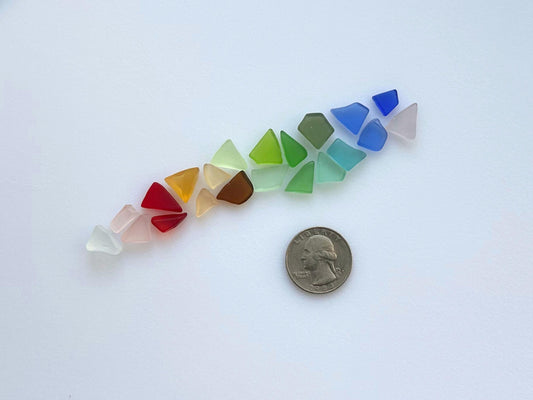 Tiny sea glass extra small pieces from NYC, genuine beach glass for jewelry and resin