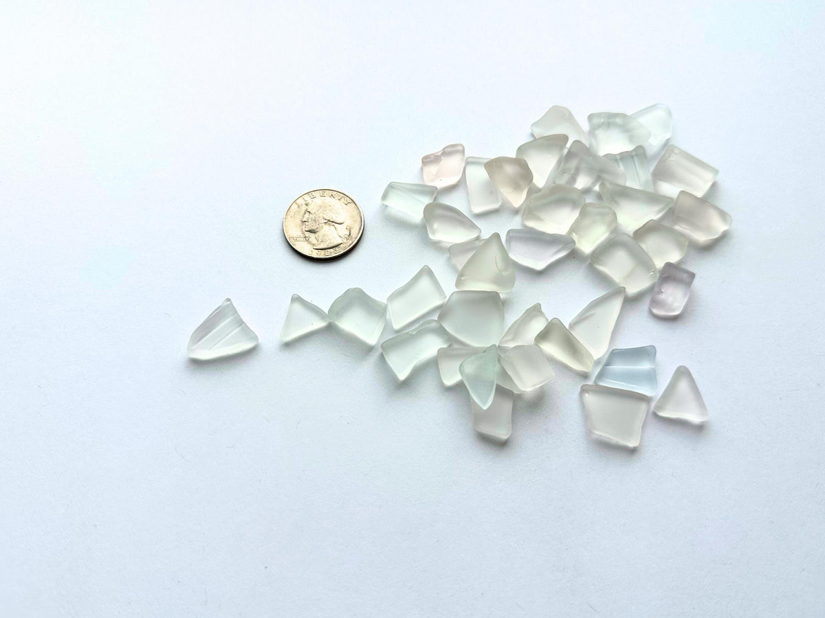 Pastel Sea Glass – Small Tumbled Pieces for Wedding Decor & Spring Crafts – lifestyle shot – Brooklyn Sea Glass