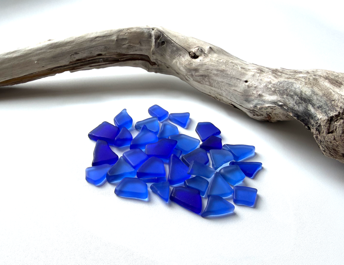 Small Cobalt Blue Sea Glass – Tumbled Pieces for Jewelry, Mosaics & Resin Art