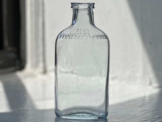 Mrs. Stewart's Bluing was particularly popular in the late 1800s and early 1900s, before the invention of modern laundry whiteners and bleaches. It was considered a safe and effective way to brighten white clothes.