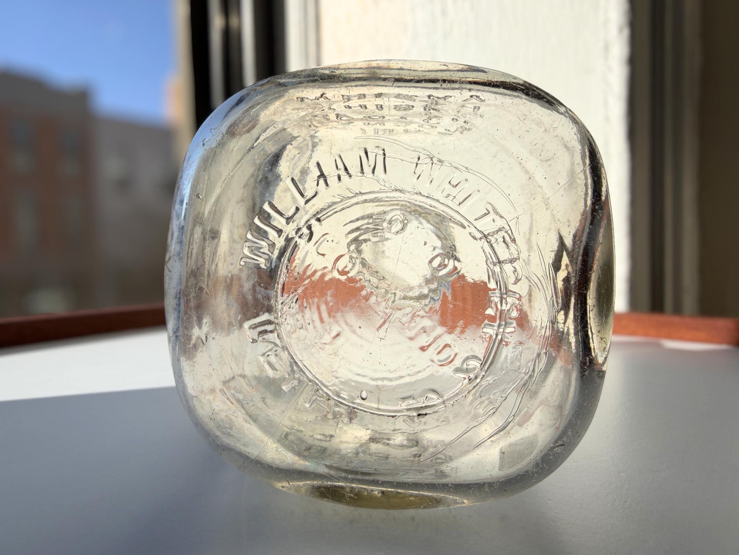 Vintage King's Ransom Scotch Bottle | 1950s Neo-Deco | Bar Cart Glassware
