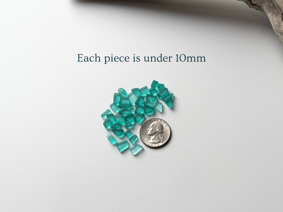 Micro Aqua Sea Glass – Tumbled Vintage Glass Pieces