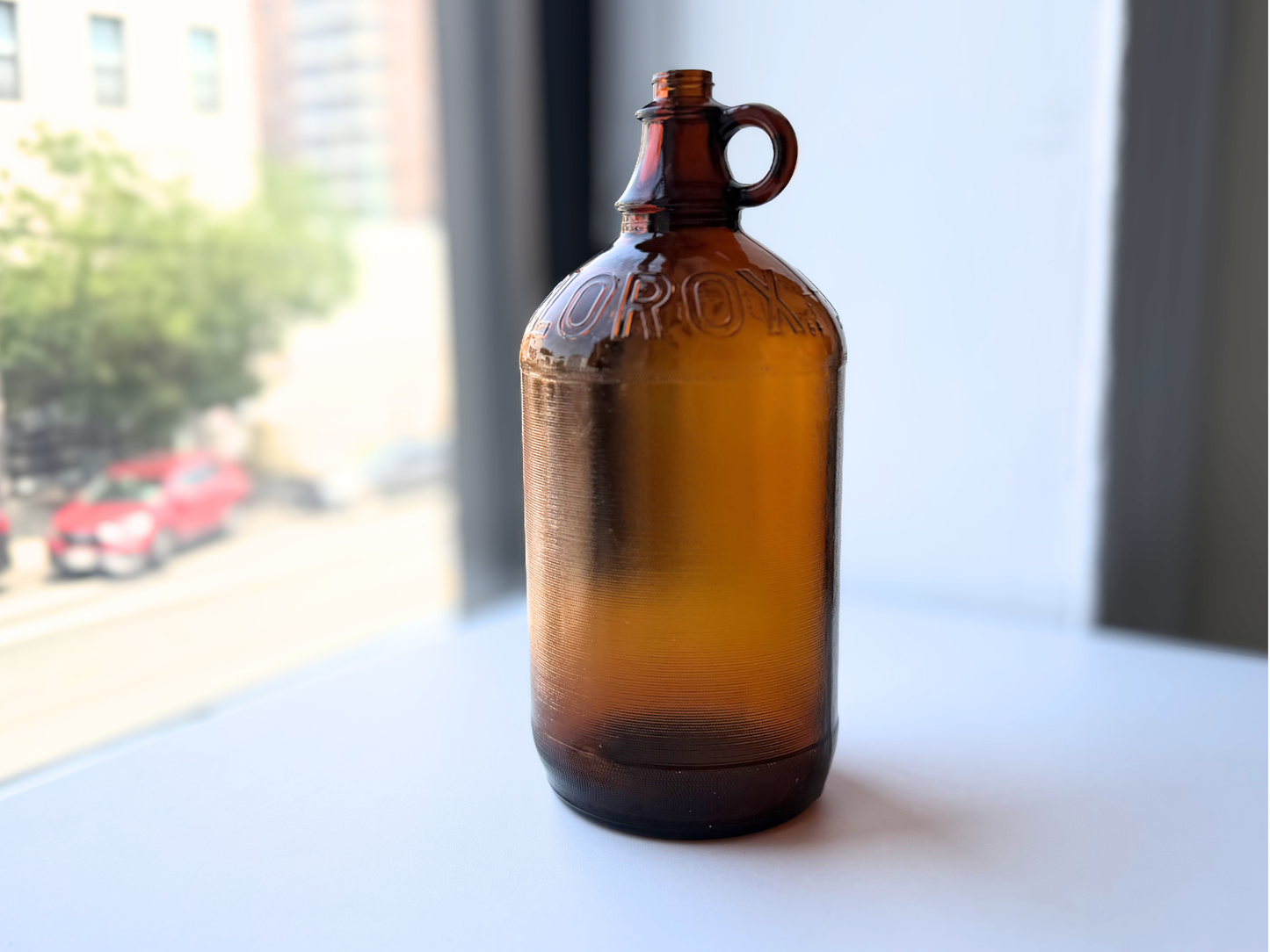 Clorox Bottle – 1952 Amber Glass 64oz Jug