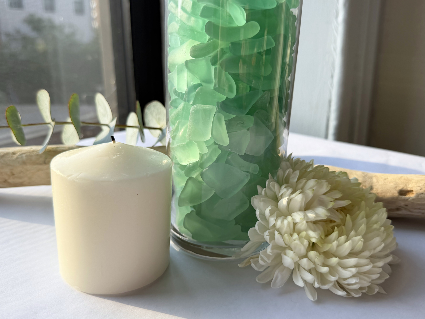 Seafoam Green Tumbled Sea Glass — Vintage Coca-Cola Glass, Bulk by the Pound