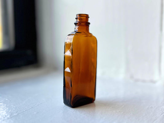 Amber Medicine Bottle 1942 – Brooklyn Sea Glass