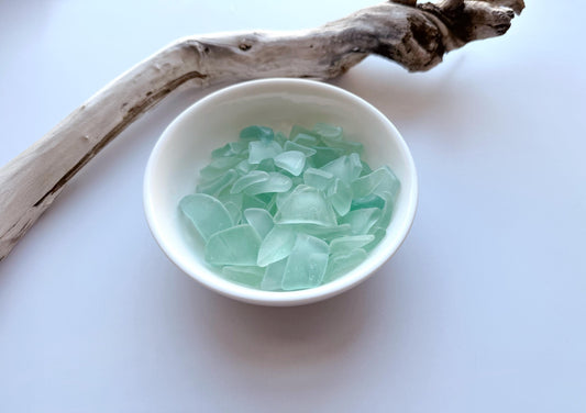 Coke Bottle Green Glass – Tumbled Vintage NYC Pieces for Jewelry & Decor – Brooklyn Sea Glass