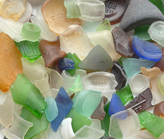 Large authentic NYC sea glass pieces 2-3 inches, genuine Brooklyn beach glass for jewelry and crafts