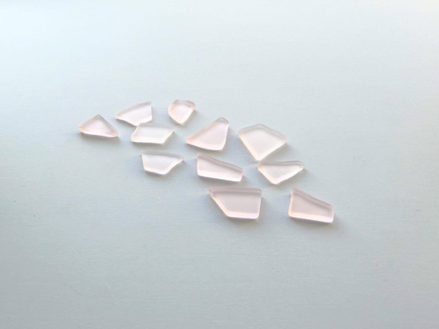Cherry blossom pink tumbled sea glass pieces with smooth frosted edges in small to medium sizes perfect for spring jewelry making bridal shower favors baby shower crafts mosaics resin art and wedding decor made from recycled vintage glass