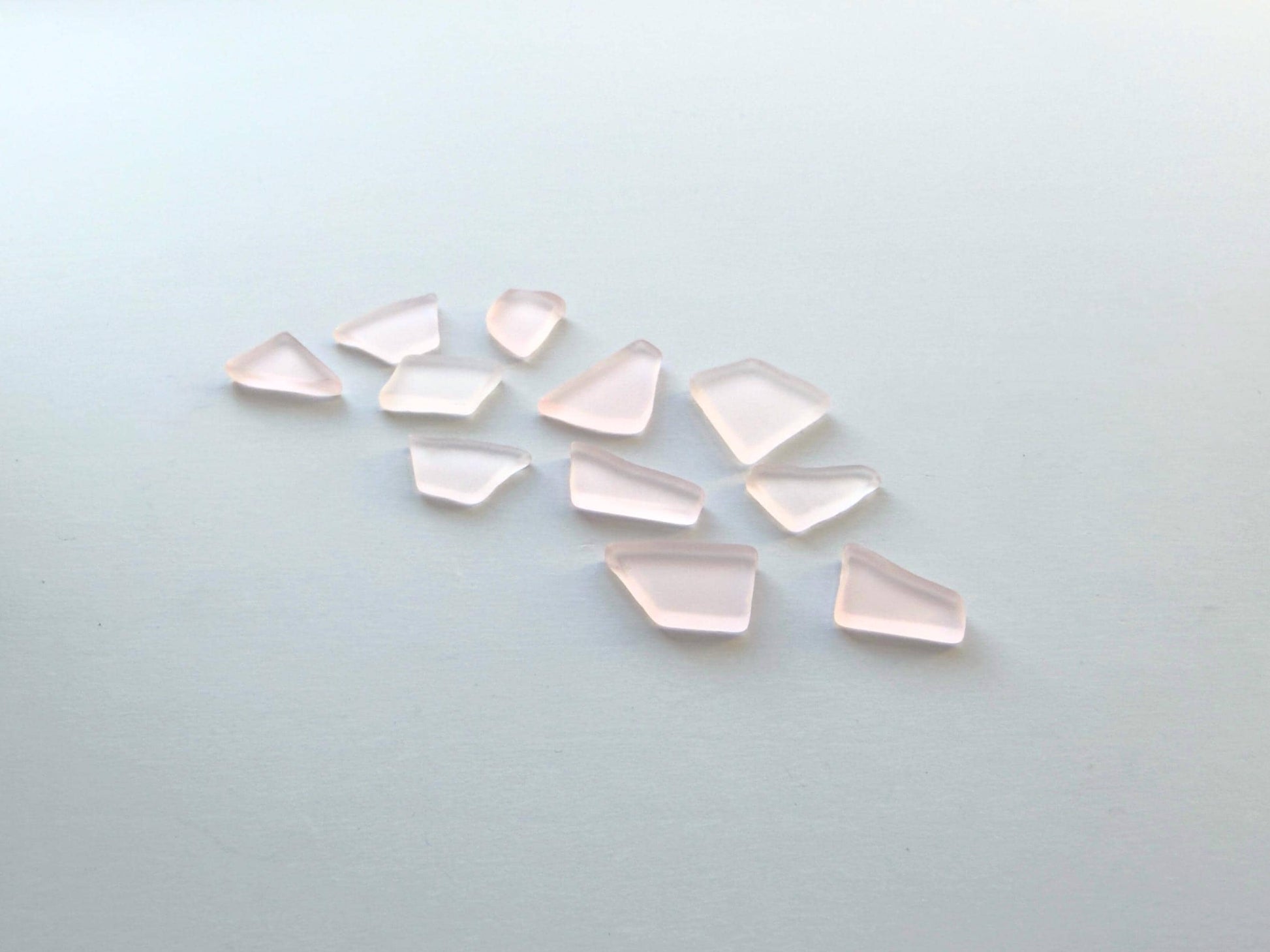 Cherry blossom pink tumbled sea glass pieces with smooth frosted edges in small to medium sizes perfect for spring jewelry making bridal shower favors baby shower crafts mosaics resin art and wedding decor made from recycled vintage glass