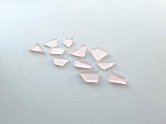 Cherry blossom pink tumbled sea glass pieces with smooth frosted edges in small to medium sizes perfect for spring jewelry making bridal shower favors baby shower crafts mosaics resin art and wedding decor made from recycled vintage glass