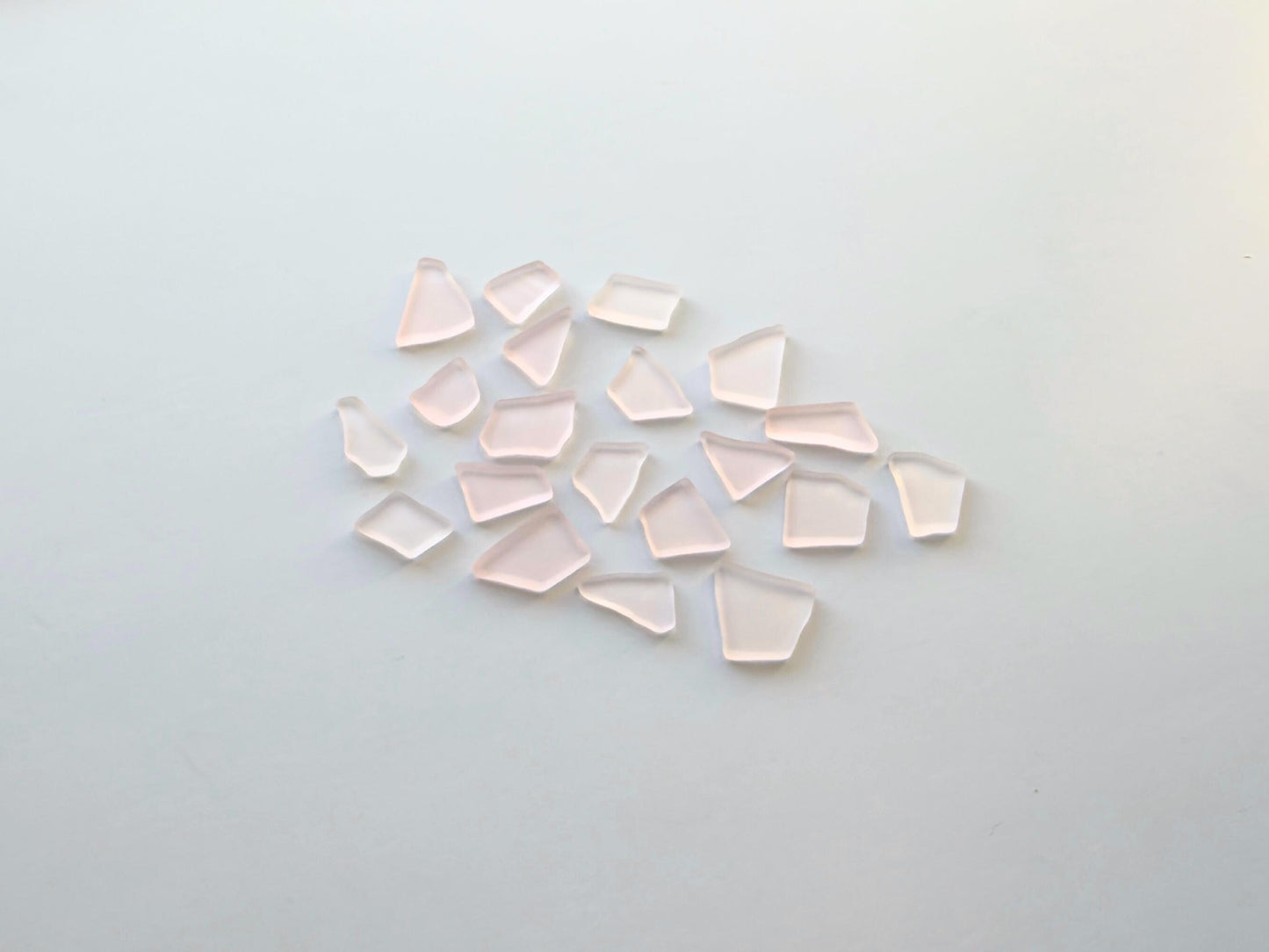 Cherry blossom pink tumbled sea glass pieces with smooth frosted edges in small to medium sizes perfect for spring jewelry making bridal shower favors baby shower crafts mosaics resin art and wedding decor made from recycled vintage glass