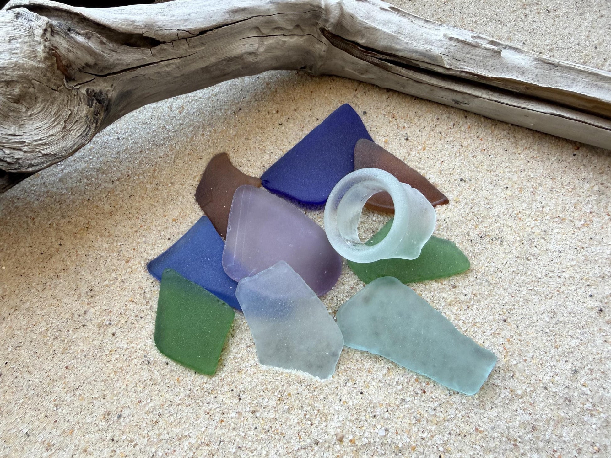 NYC beach glass medium real pieces 1-2 inches, genuine sea glass for jewelry making