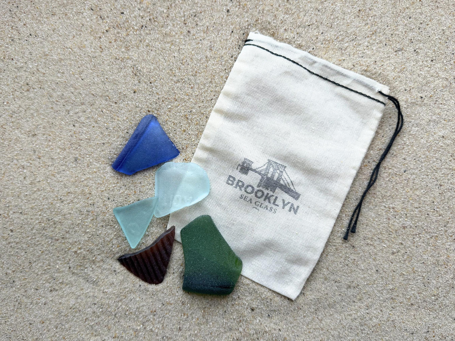 Real sea glass medium 1-2 inch pieces from Brooklyn shores, authentic beach finds