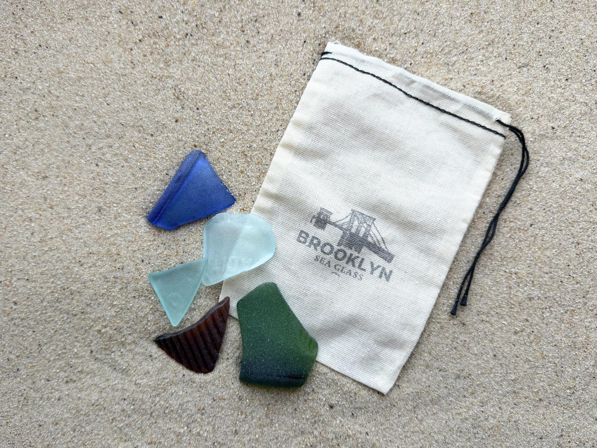 Real sea glass medium 1-2 inch pieces from Brooklyn shores, authentic beach finds