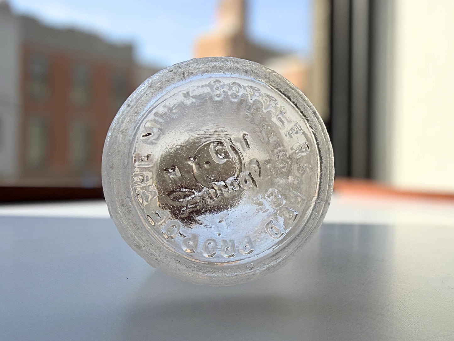 Vintage 1953 NYC Milk for Health half-pint bottle 5.25 inches tall completely frosted by ocean exposure - genuine sea-worn glass hand-recovered from NYC