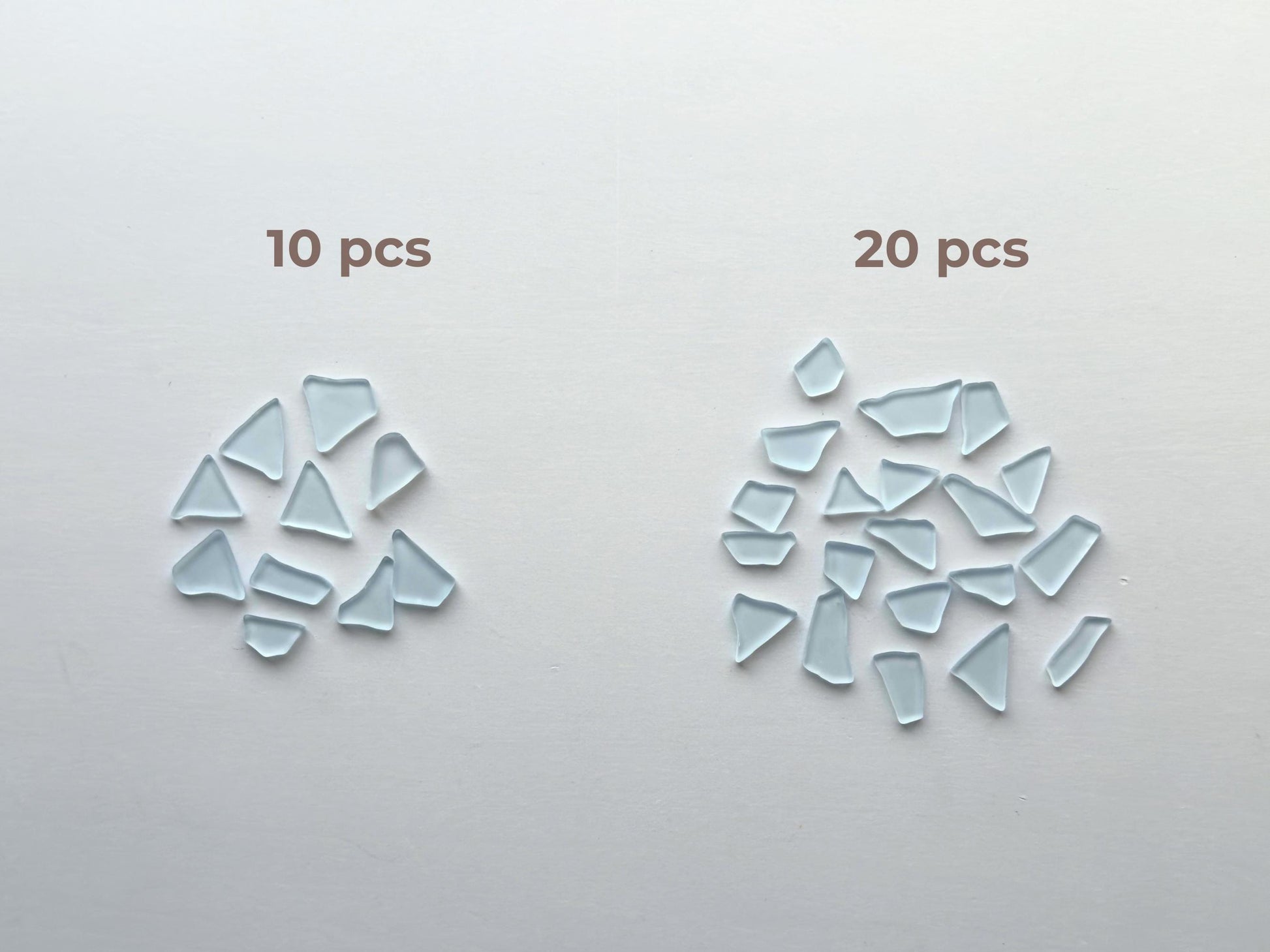 Spring sky blue tumbled sea glass pieces with smooth frosted edges in small to medium sizes perfect for spring jewelry making mosaics resin art coastal decor and nautical home accents made from recycled vintage glass