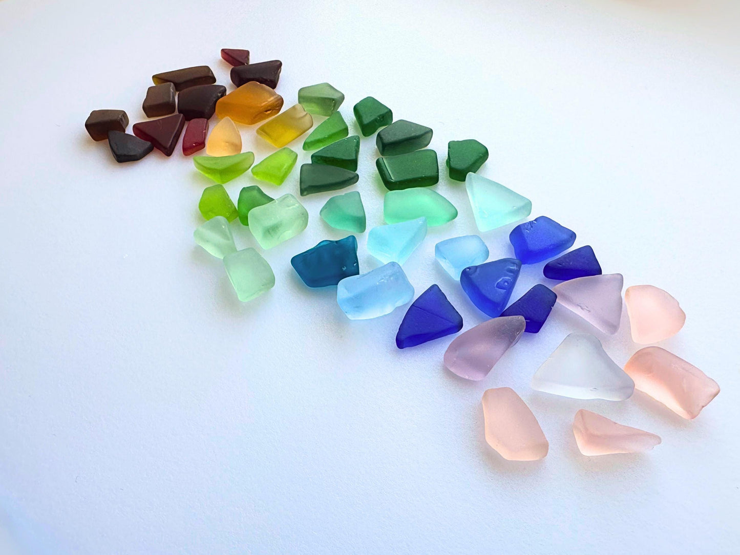 Small colorful sea glass mix from NYC beaches, tumbled pieces for jewelry making and crafts