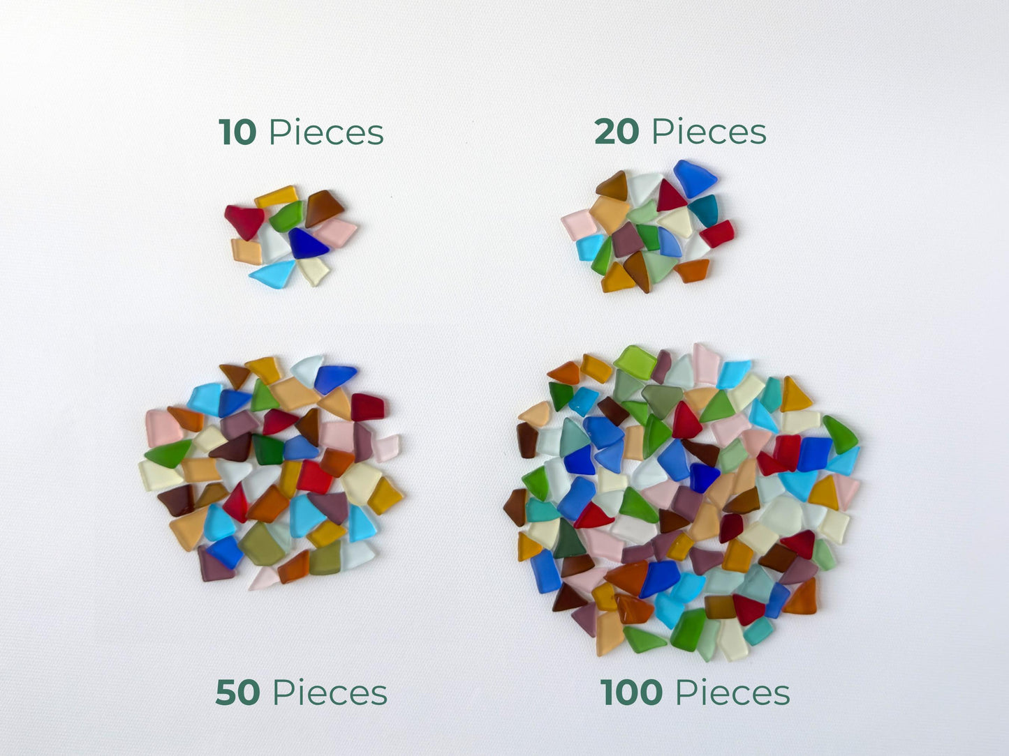 NYC sea glass small colorful mix, genuine beach glass for resin art and mosaics