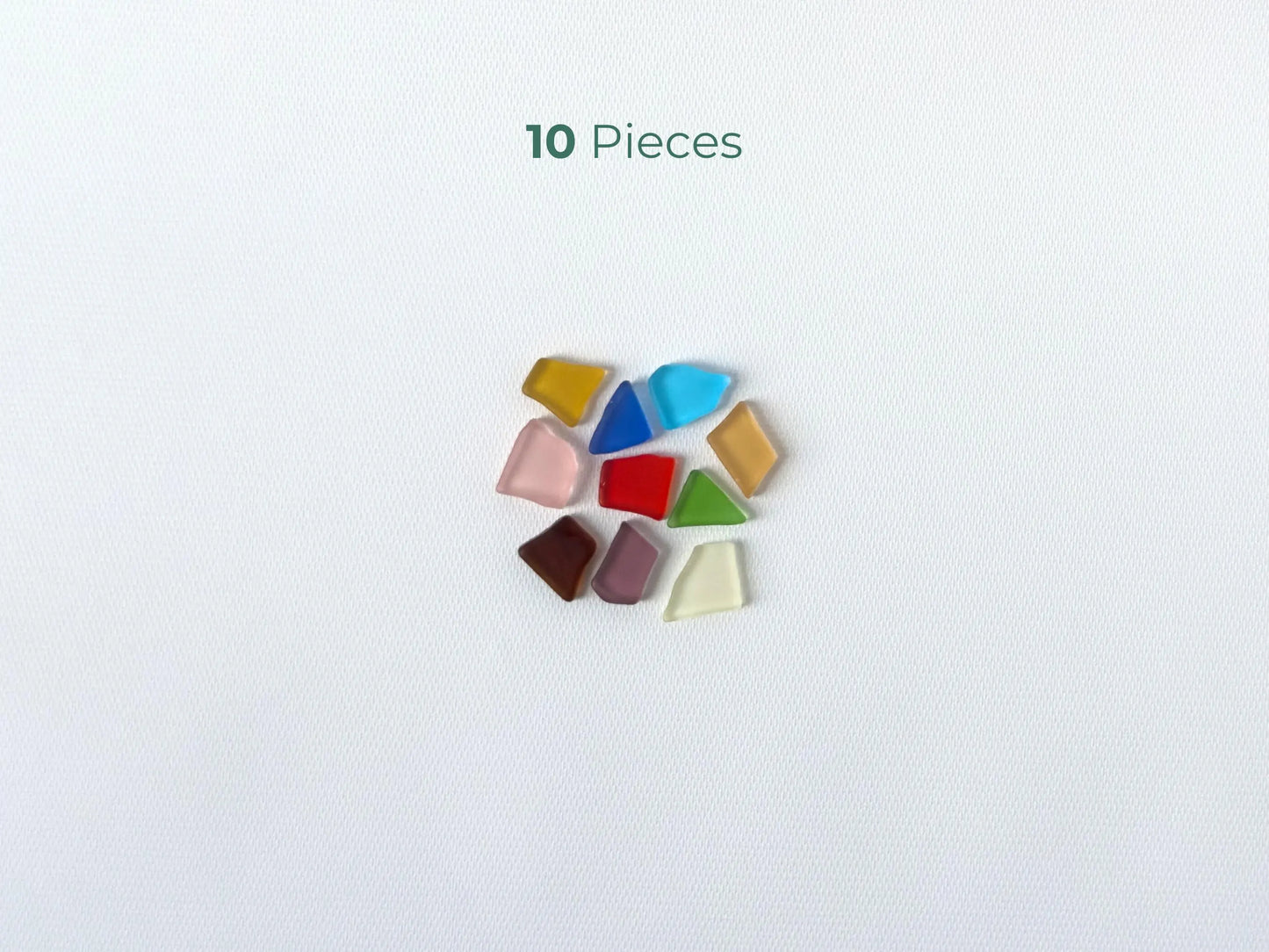 Small tumbled sea glass colorful mix, authentic Brooklyn beach glass for art