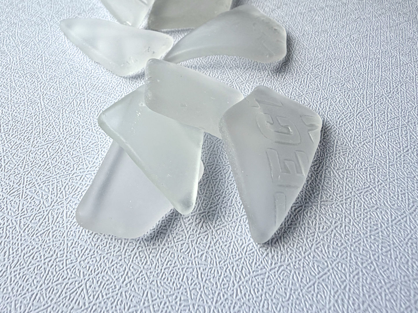 Frosted White Tumbled Sea Glass — Bulk Vase Filler by the Pound