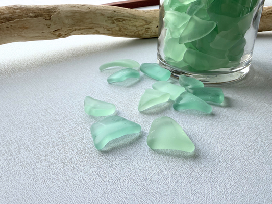 Seafoam Green Tumbled Sea Glass — Vintage Coca-Cola Glass, Bulk by the Pound