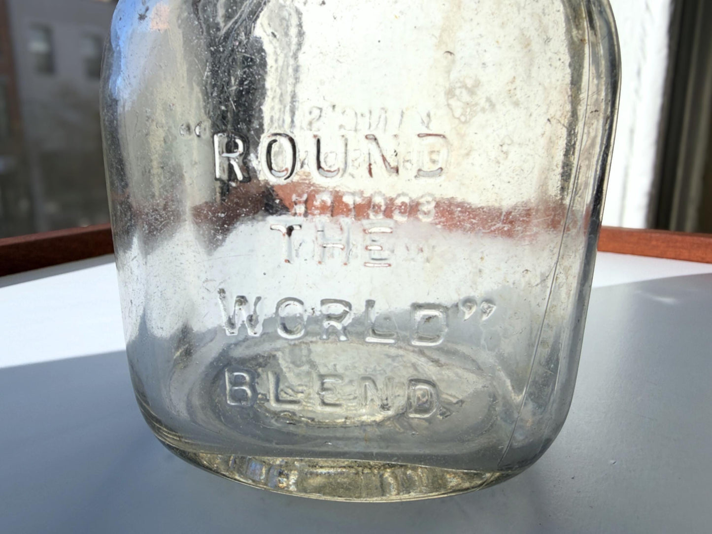 Vintage King's Ransom Scotch Bottle | 1950s Neo-Deco | Bar Cart Glassware