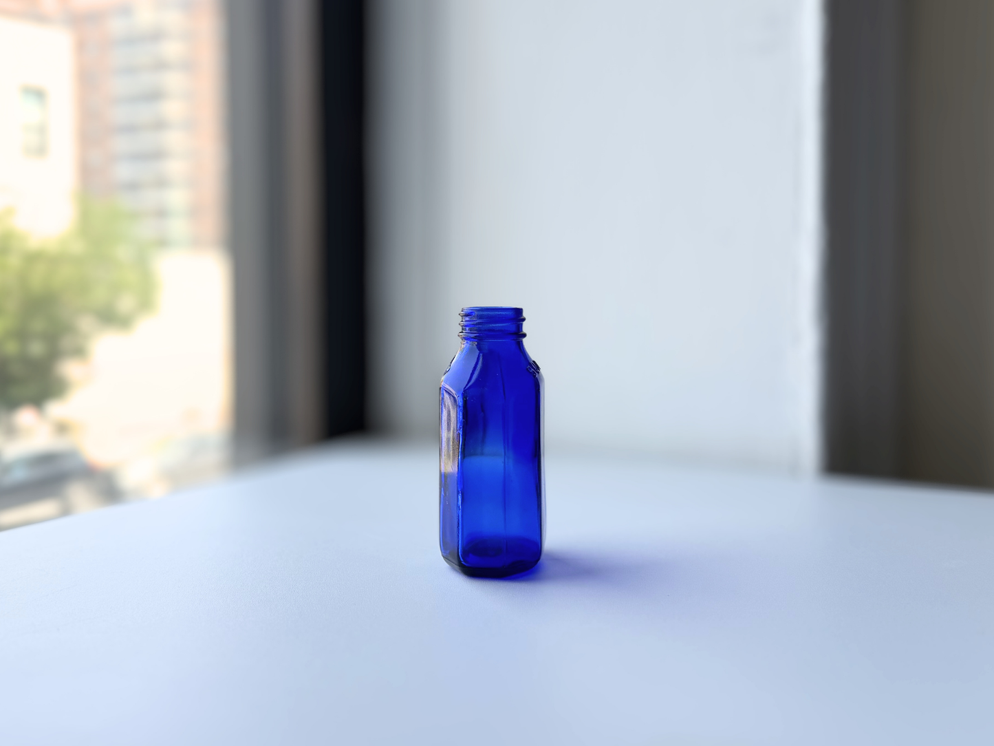 Squibb Bottle – Small Cobalt Blue Medicine Glass